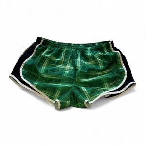 Nike - Dri-fit Green Plaid Athletic Shorts